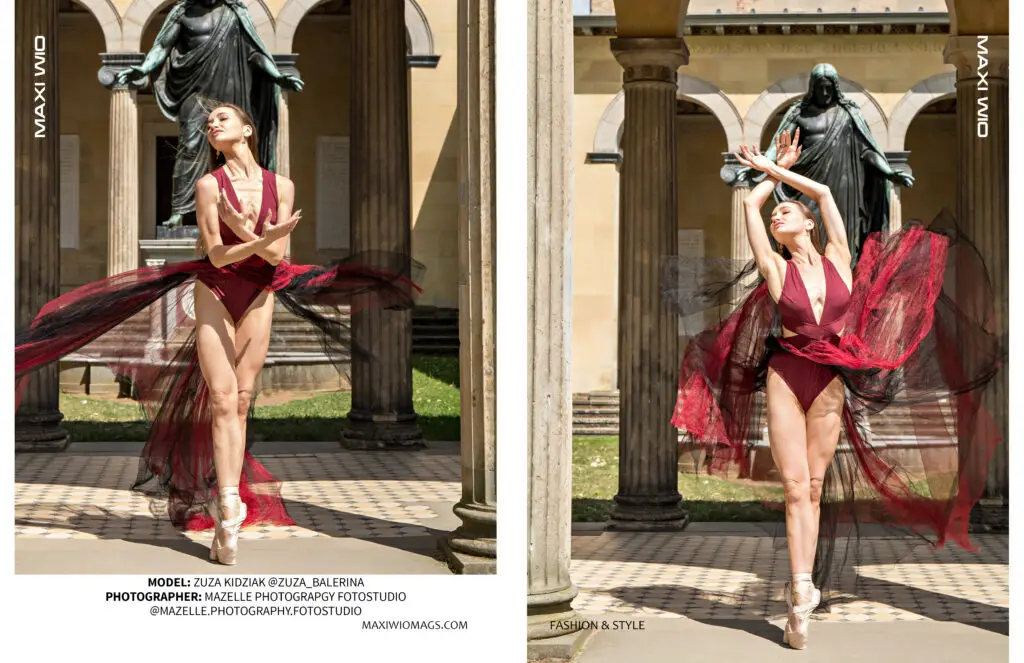 Das international bekannte Model und Ballerina zuza_balerina aus Polen tanzt anmutig im Schlosspark Sanssouci – vor einem internationalen Publikum, das diesen einzigartigen Moment mit unserer Genehmigung auf ihren Handys festgehalten hat. Das Shooting, durchgeführt von Mazelle Photography Fotostudio®, war ein einmaliges, nicht wiederholbares Erlebnis voller Eleganz, Kunst und Emotion. Die Bilder zeigen die Verbindung von klassischem Tanz, historischer Kulisse und kreativer Fotografie auf höchstem Niveau.
